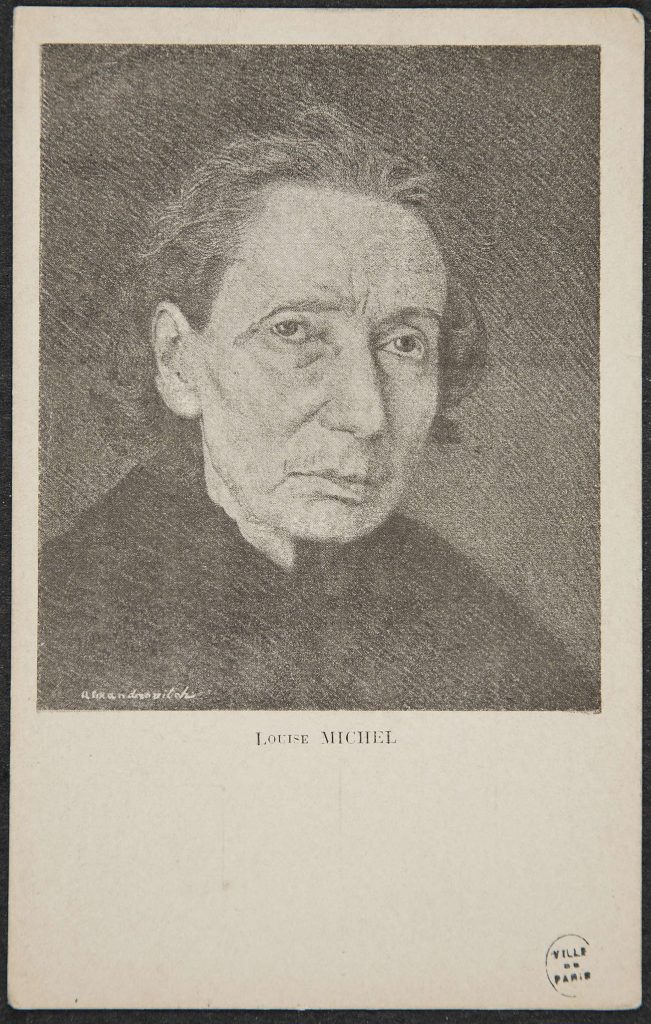Pencil drawing of Louise Michel by Alexandrovitch 1904