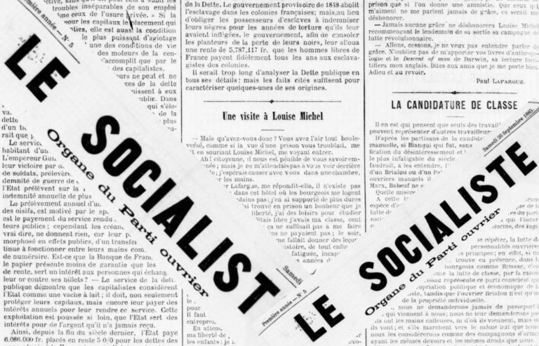 Une Visite de Louise Michel Le Socialiste 26 Sept 1885 header