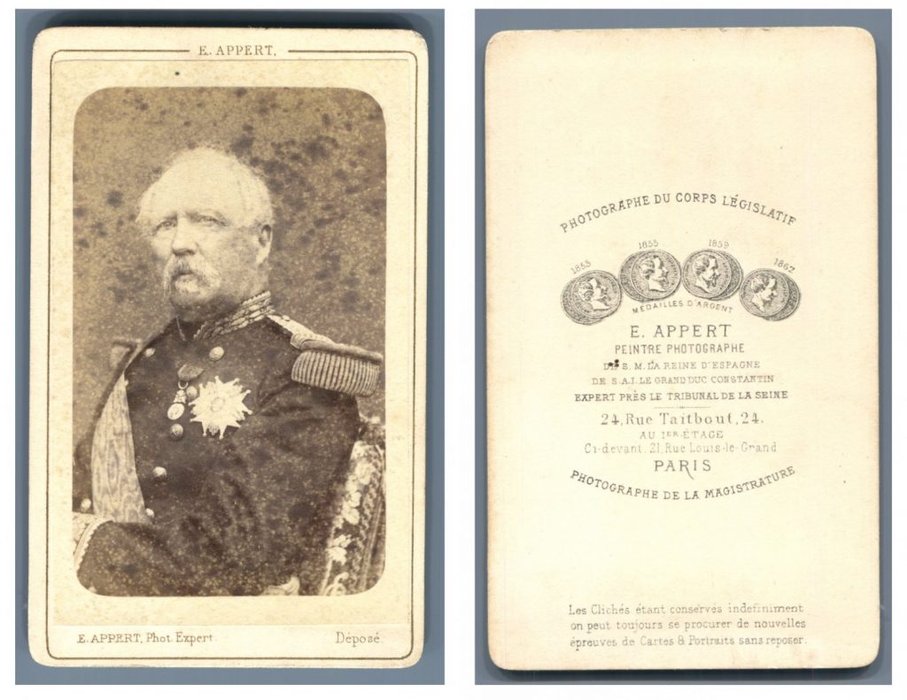 General MacMahon, Commander of the Versailles Army General MacMahon - Paris Commune 1871 - Collodion portrait by Appert