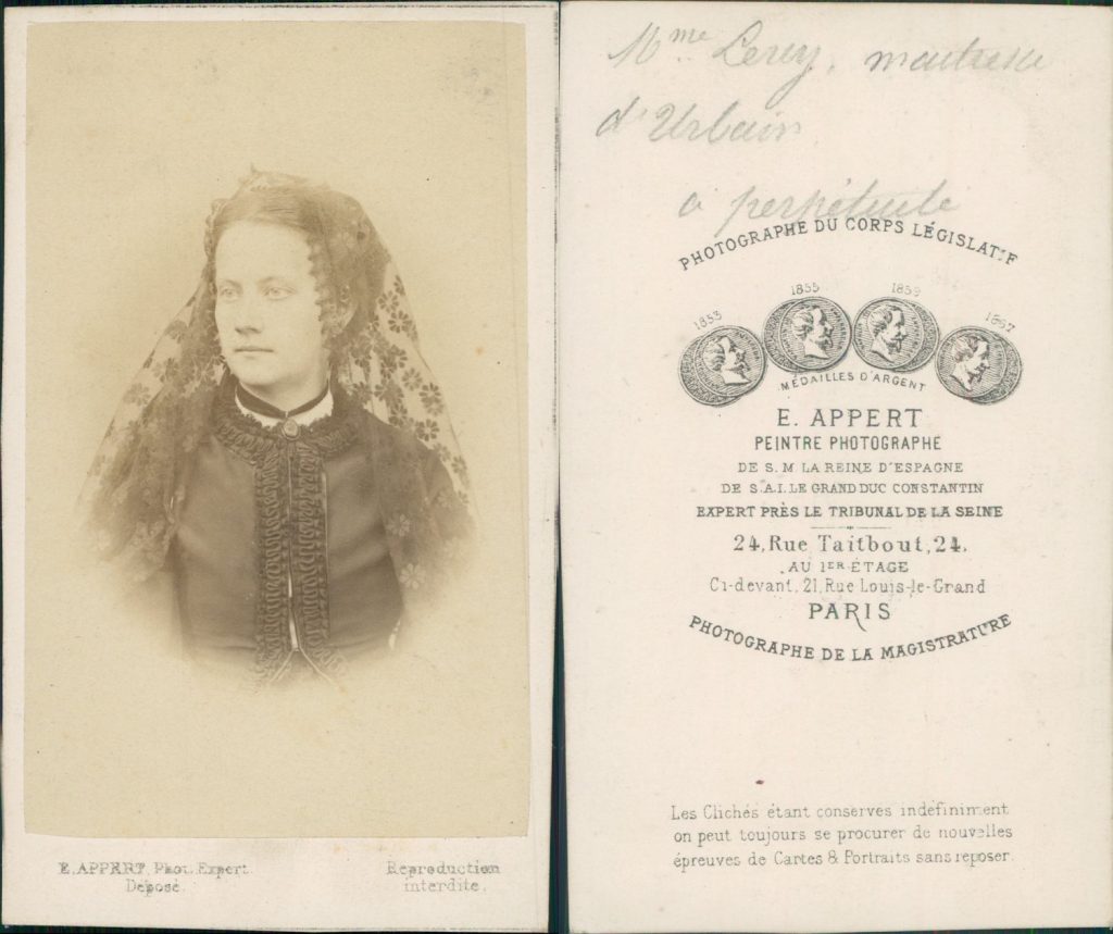 Madame Leroy, Double Agent Madame Leroy, Double Agent - Paris Commune 1871 - Collodion portrait by Appert