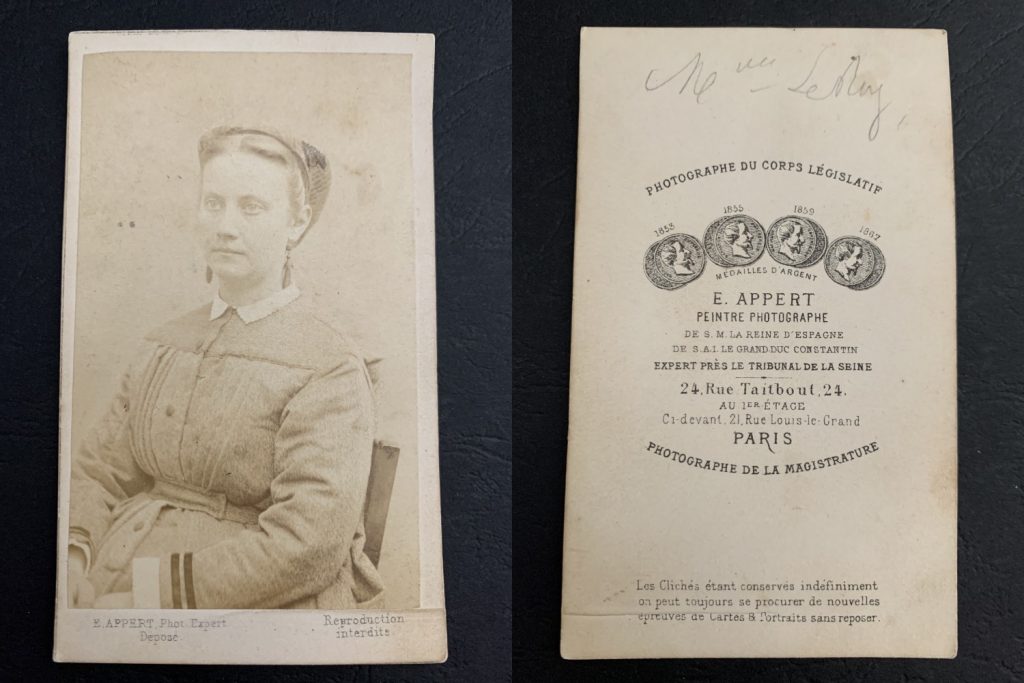 Madame Leroy, Double Agent Madame Leroy, Double Agent - Paris Commune 1871 - Collodion portrait by Appert