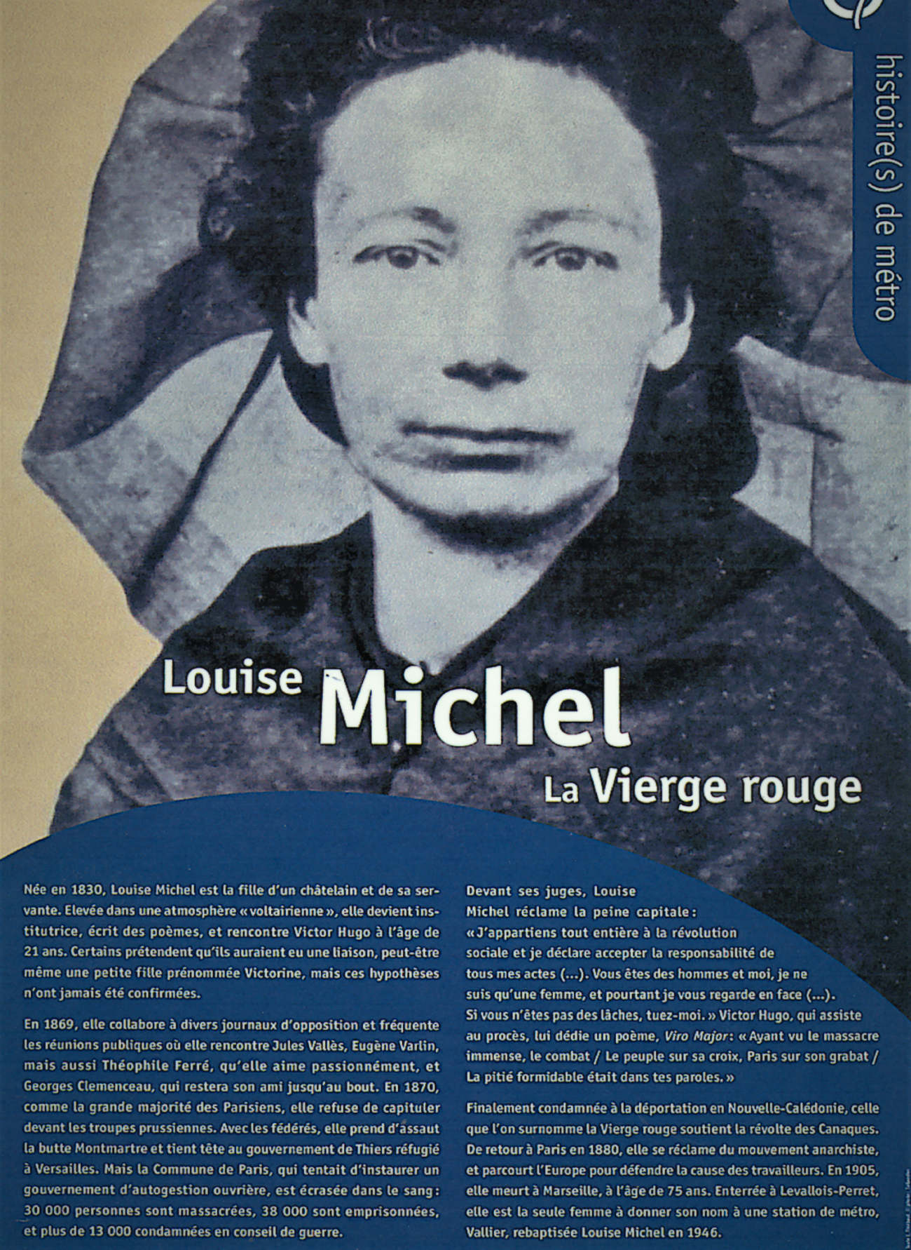 Louise Michel in the Paris metro