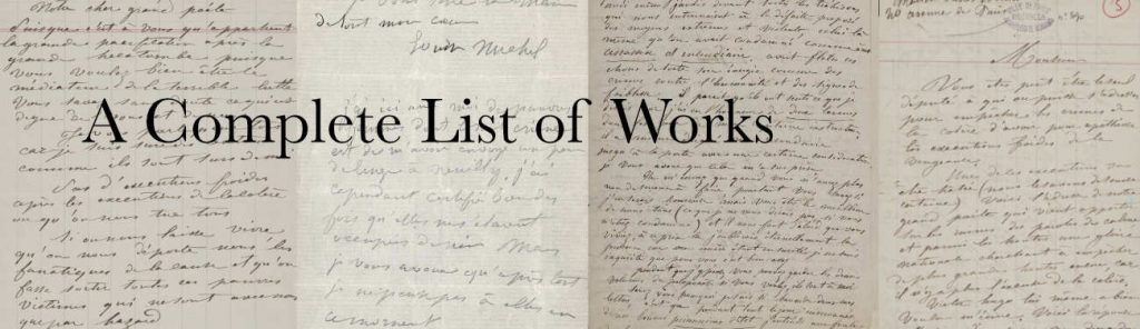 Louise Michel anarchist writings complete list of works