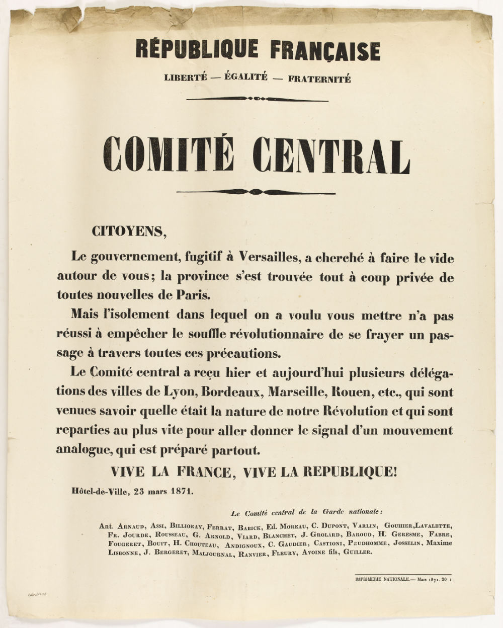 Declaration of 23 March 1871