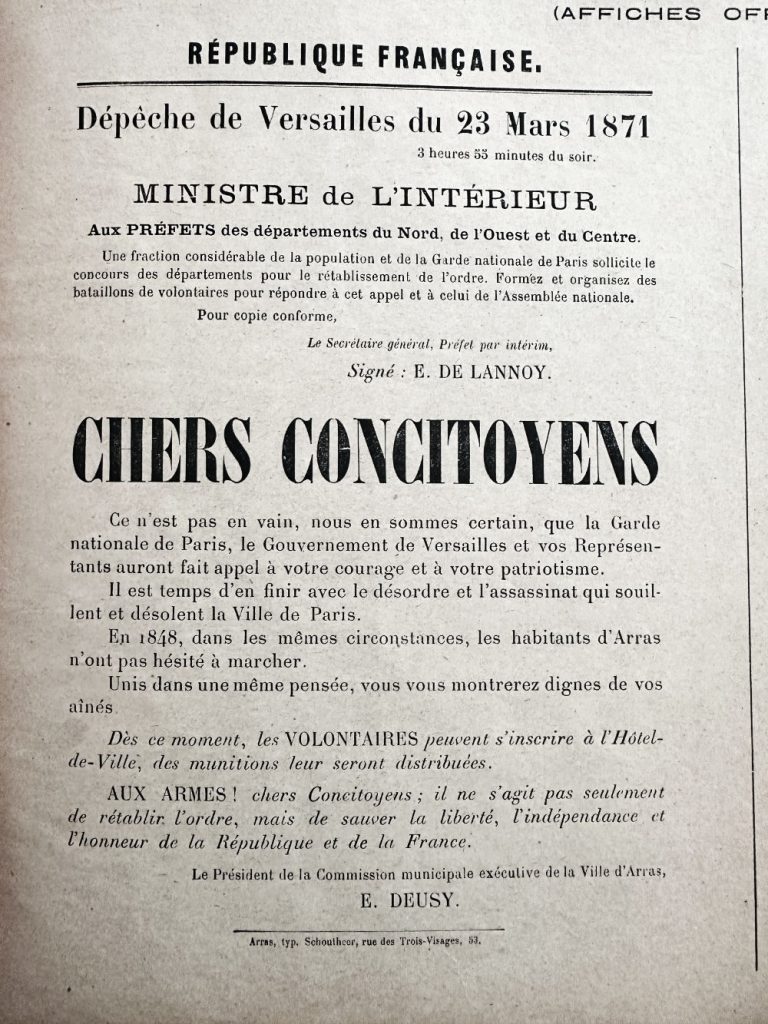 Ministerial Directive 23 March 1871
