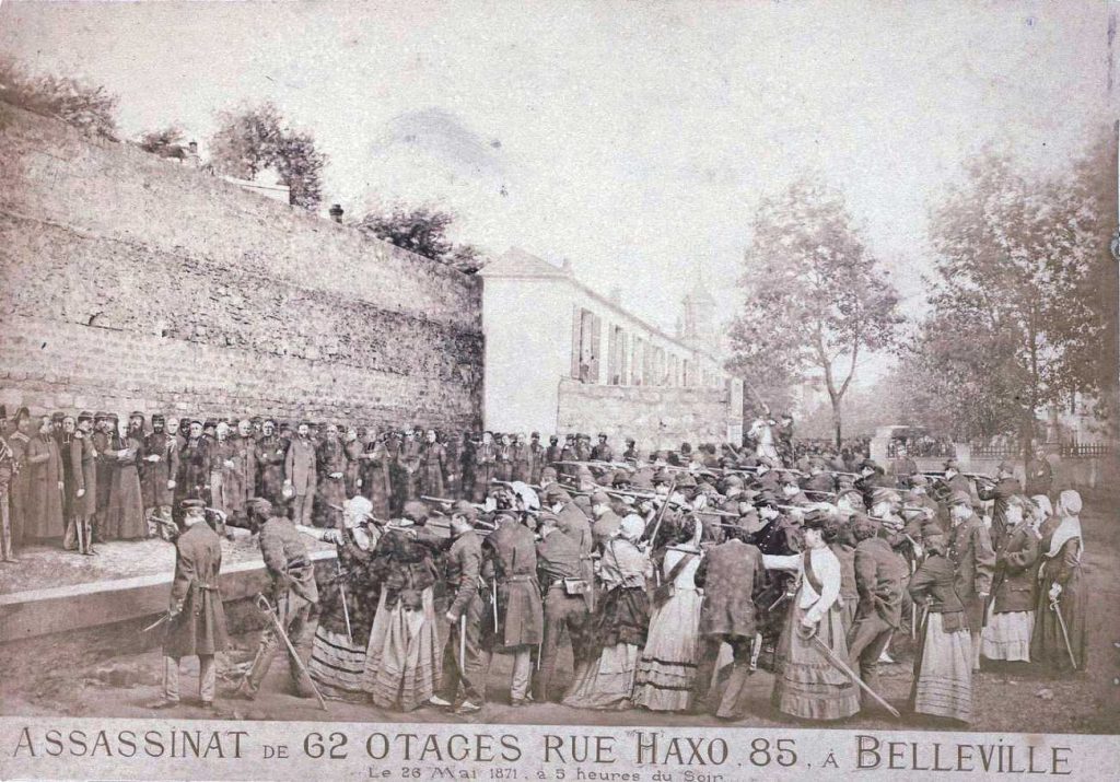Assassination of hostages in the Commune photomontage by Appert