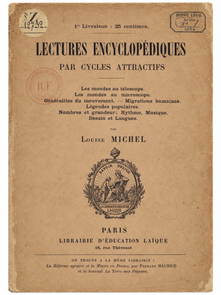 Lectures Encyclopediques by Louise Michel - original cover